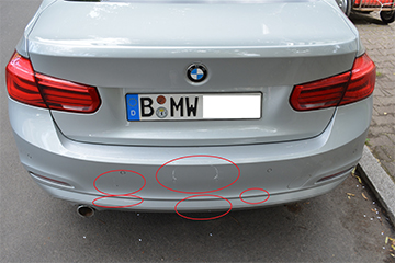 Unfallschaden BMW Reparaturkosten 2.968,00 Euro